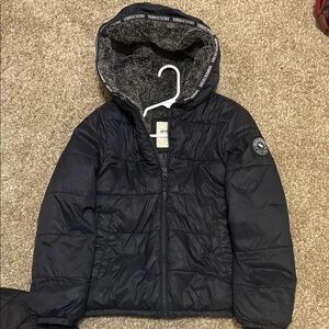 Abercrombie Kids Black Puffer Jacket